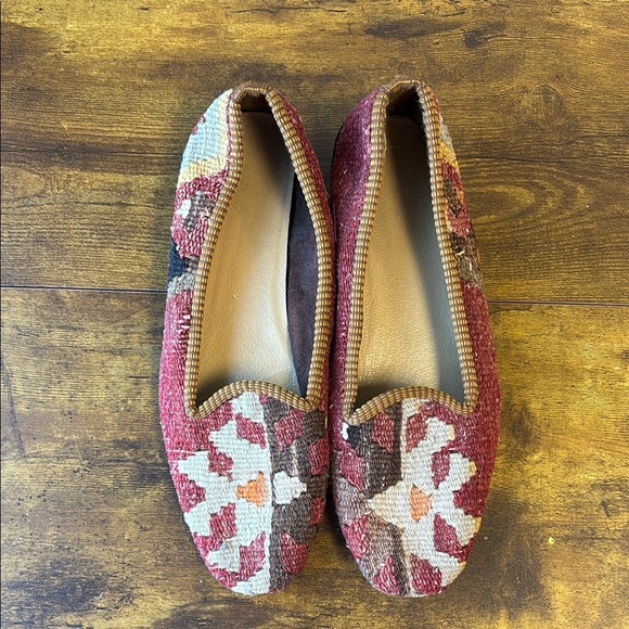 Floral Patterned Women's Loafers 39 - Picture 2 of 6
